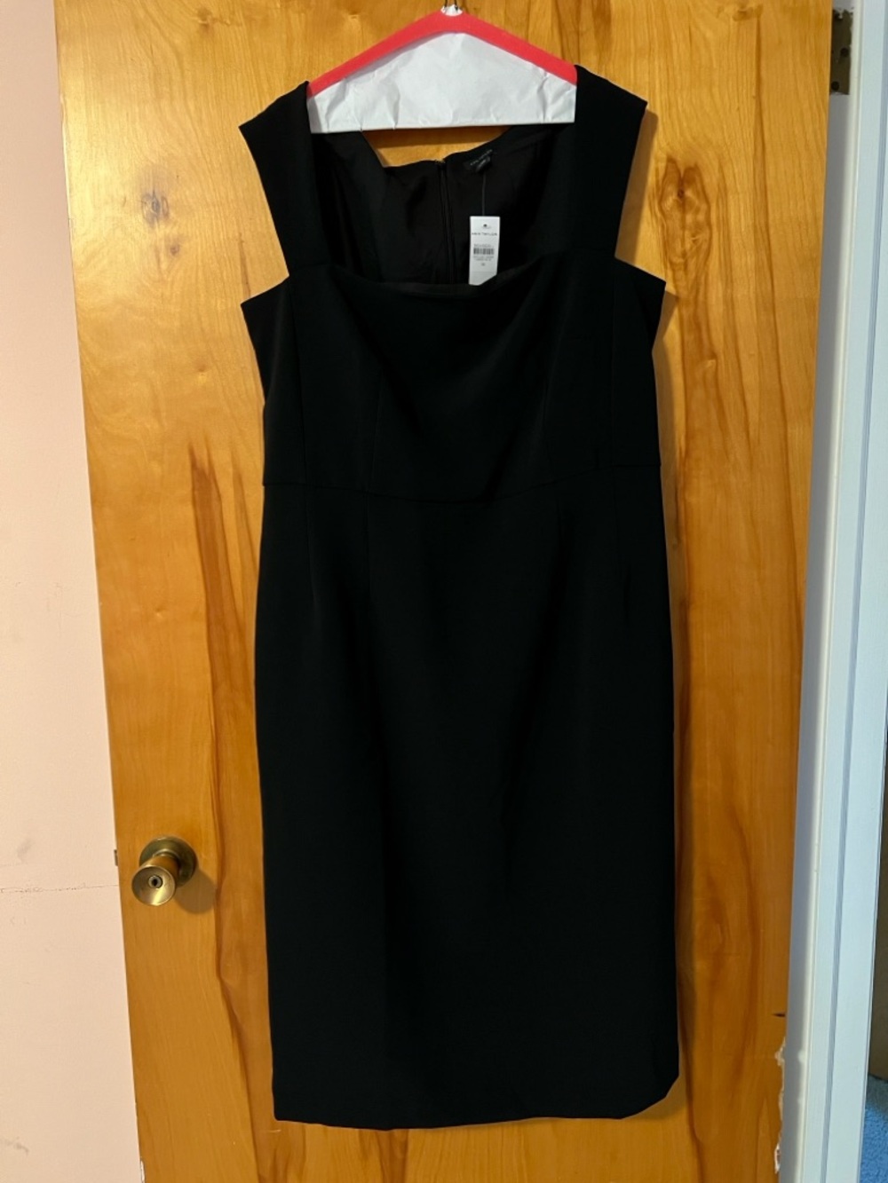 Ann Taylor Black Midi Sheath Dress
